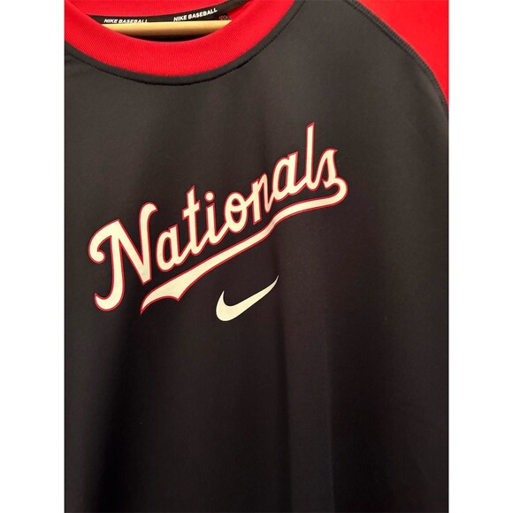 Nike Washington Nationals MLB Long Sleeve Performance Shirt Blue Men's XL - Picture 2 of 6